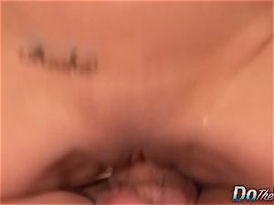 cuckold hubby Helps wifey Mariah Silver as She deep-throats and pulverizes a ample spunk-pump